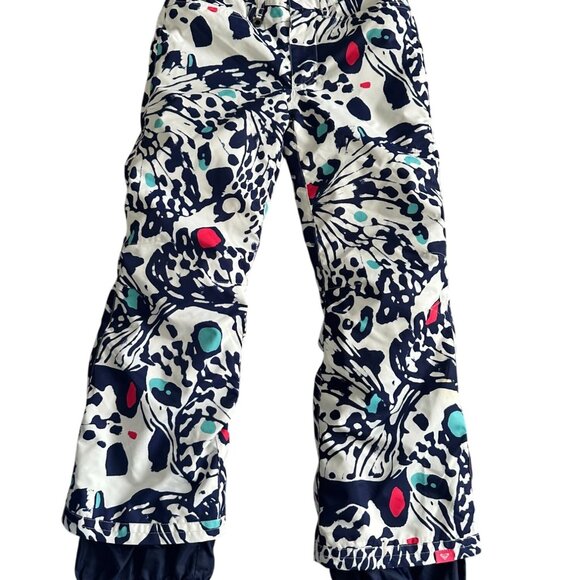 Roxy Other - ROXY Girls Navy Butterfly Ski Winter Pants Size Medium